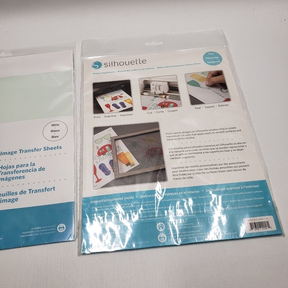 New Silhouette Window Cling Material & Image Transfer Sheets Arts & Crafts - Picture 8 of 13